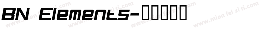 BN Elements字体转换